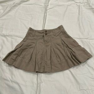 Girls Ralph Lauren Pleated Khaki Skirt